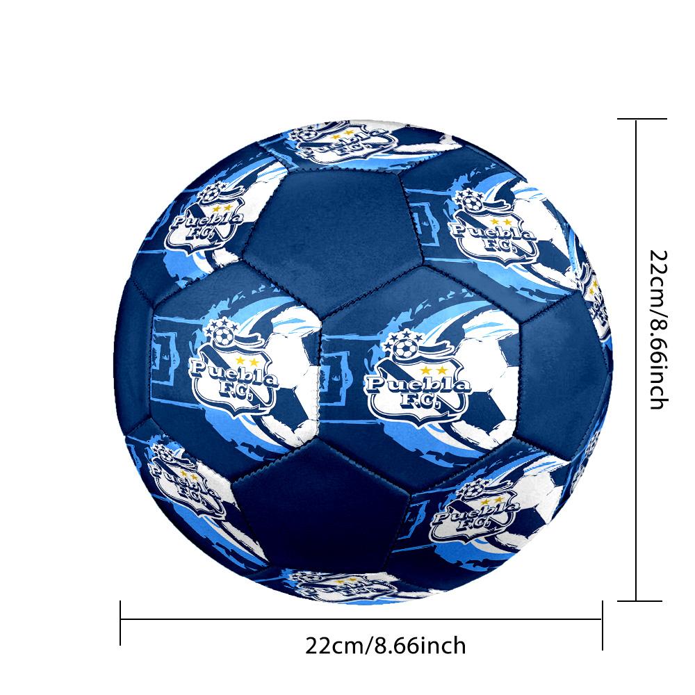 Puebla Indoor Soccer Ball Colorful All Ages Size 5 Machine Stitched PVC Competition Ready Durable High-Bounce