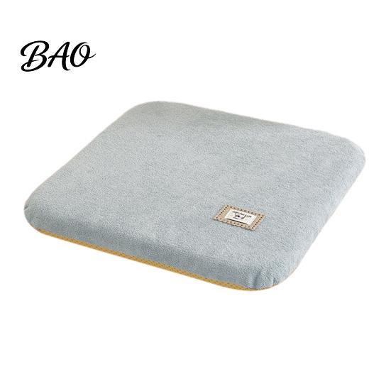 Comfortable Memory Foam Pad Chair Pad, Dining Cushion with Ties, Anti-slip Bottom, Washable Office Cover, Soft Thick Warm Seat for Autumn Winter Teddy