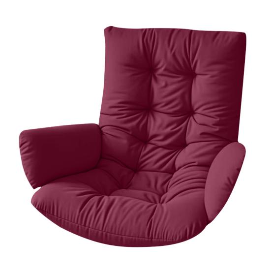 Waterproof Egg Chair Cushion Thicken Patio Hanging Basket Chair Cushion Egg Chair Cushion with Armrests for Indoor Outdoor Basket Swing