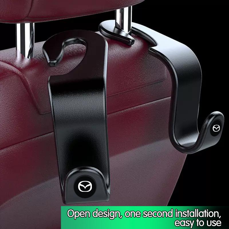 2025 Heiß 2 Stück Autositzhaken Innenraum Hinten Tragbar Hängende Tasche Halter Aufbewahrungstasche Für Mazda 3 Alexa CX-30 CX30 CX5 CX 5 CX-5 CX8