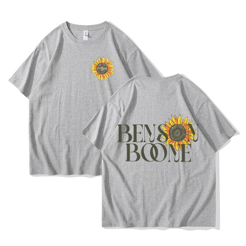 

Benson Boone Sunflower Tee Merch Crewneck Short Sleeve Summer Men/Women Streetwear Tees Shirts Top 3XL