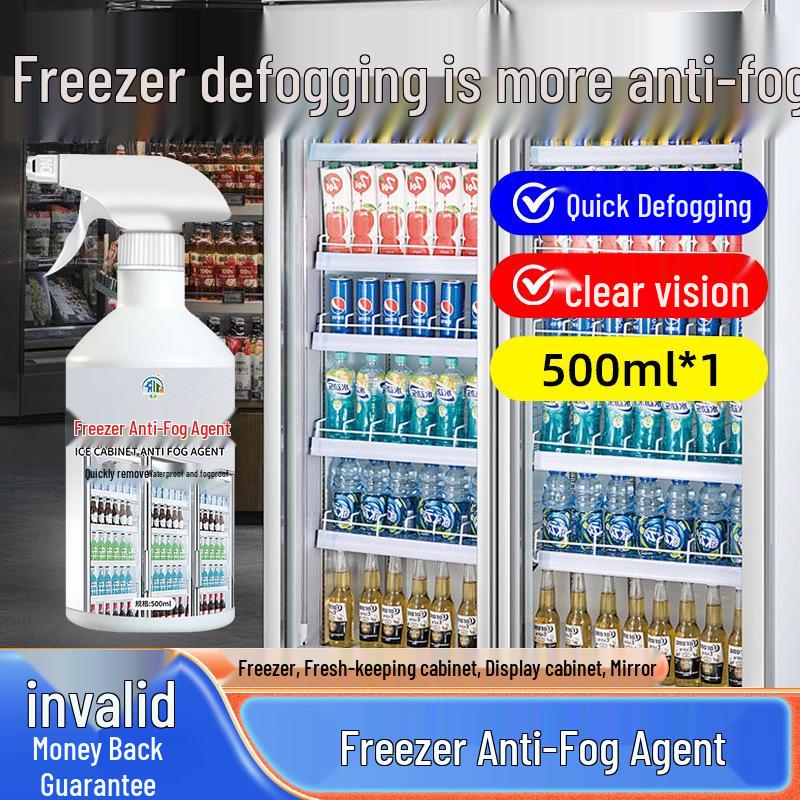 

Long-Lasting No-Wipe Freezer & Refrigerator Defogger for Display Case Glass