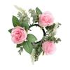 Romantic Rose Candlestick Exquisite Aromatherapy Candlestick Crafts Wreath Ring  Gift
