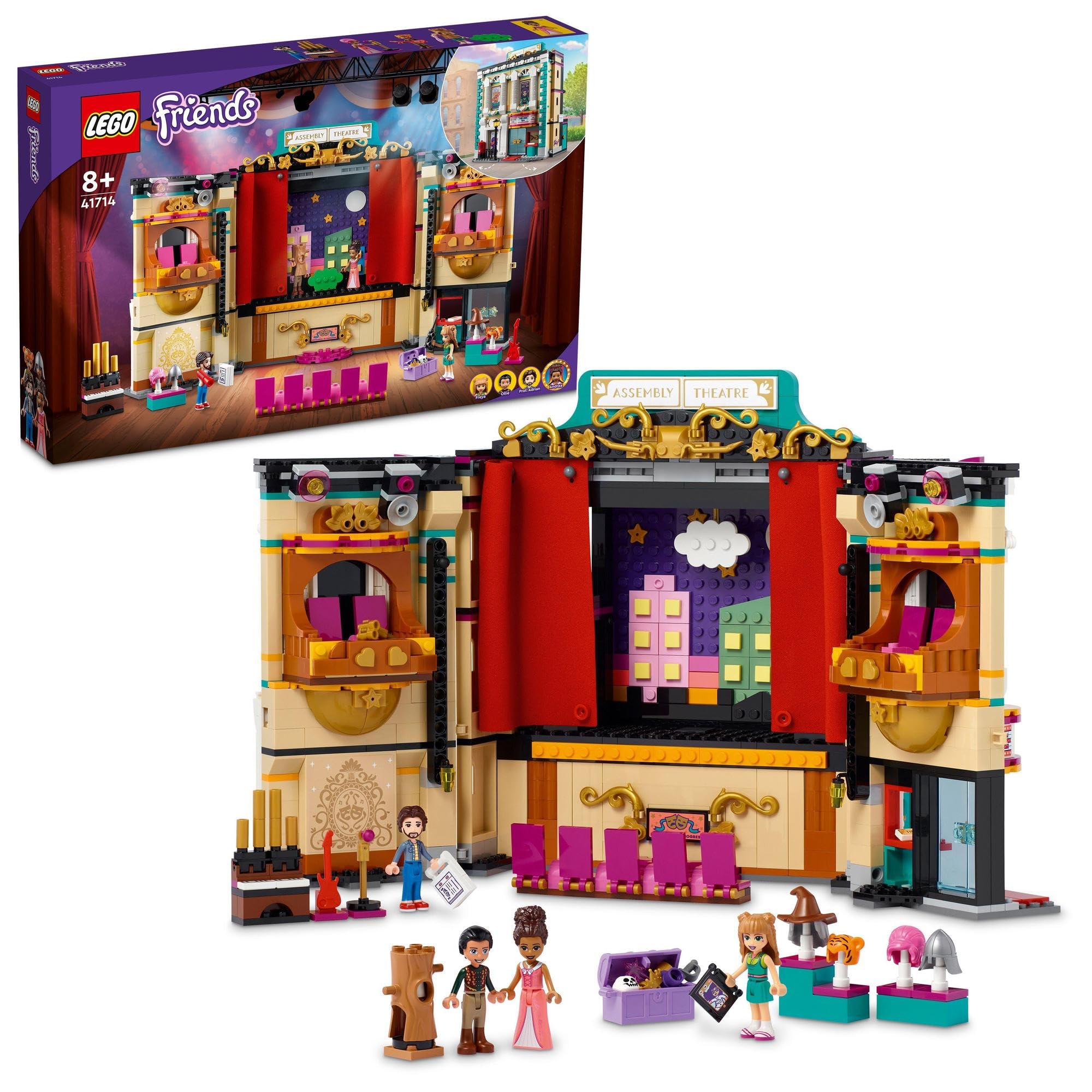 

LEGO Friends Andrea s Drama School 41714 Toy, Building Blocks, Pretend Play, Art, Painting, Girls, Ages 8+