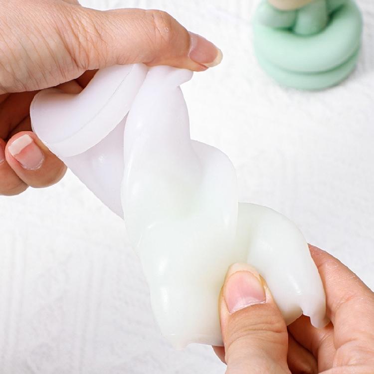 Waved Pillar Silicone Molds Plasters Molds Spirals Flower Shape Candle Molds Ornament Epoxy Resin Molds Casting Molds