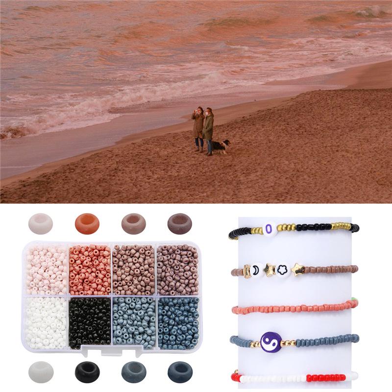 8/10/12/15 Grid Box: Seed Beads, Sequins, Imitation Pearls for DIY Necklaces & Phone Chains