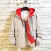 Men's Spring and Fall Loose Hooded Casual Jacket Youth Long-sleeved Handsome Jacket