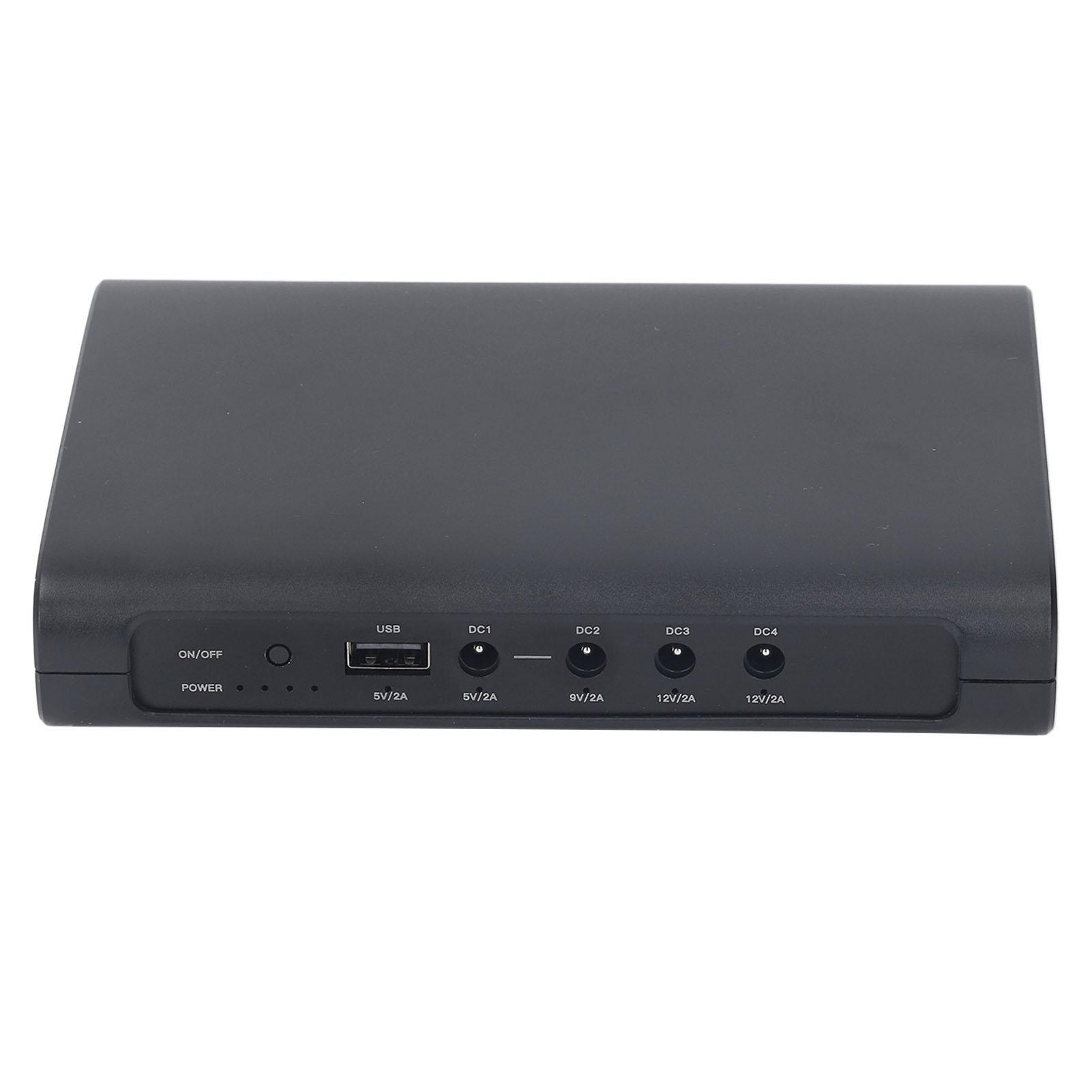 

Джерело безперебійного живлення (ДБЖ) з акумулятором 27000 мАг, вихід 5 В 9 В 12 В 2 А, для роутера, модема, камери