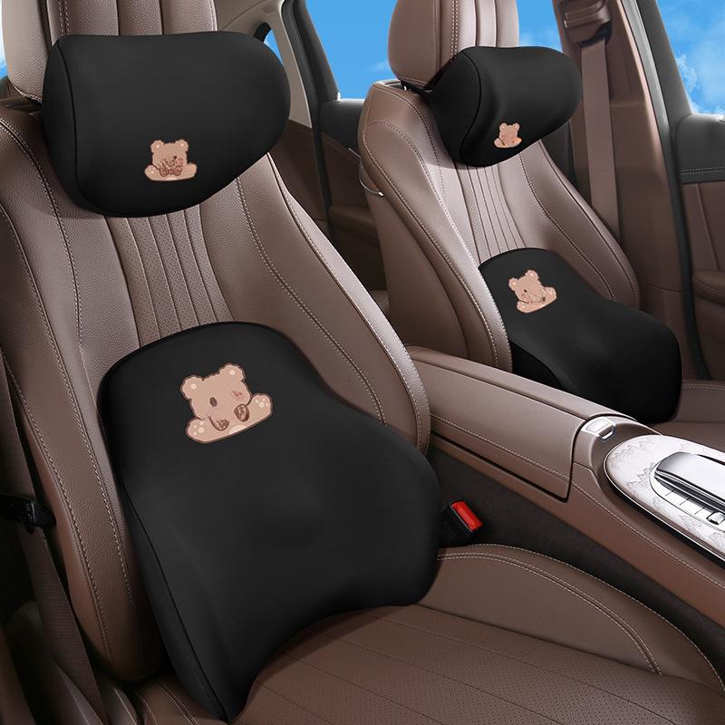 Cute Car Seat Neck and Lumbar Support Pillow