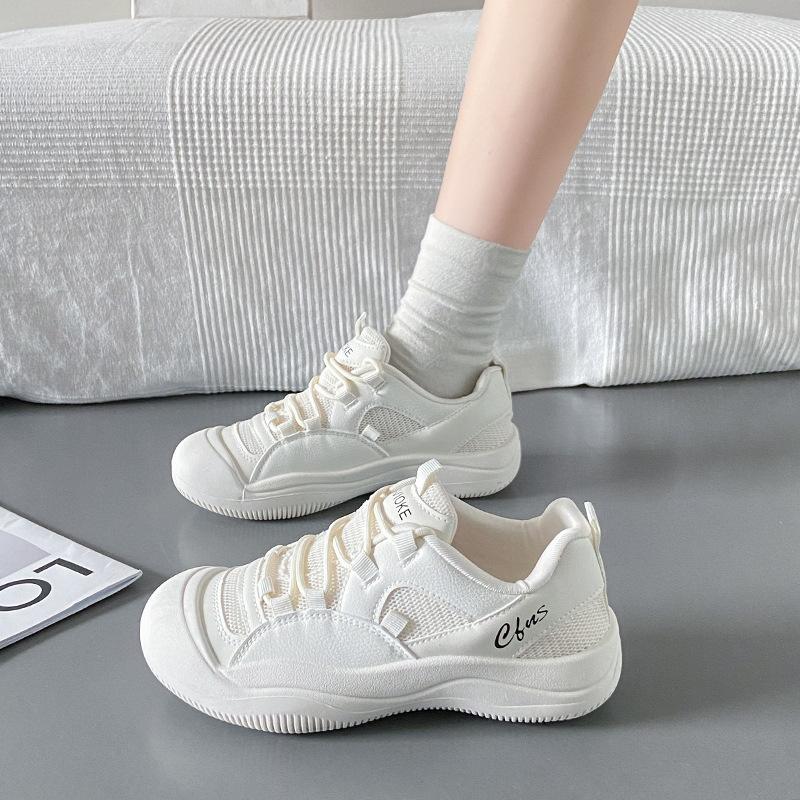 Autumn new Korean version of canvas shoes female ins student breathable casual shoes Internet celebrity street shot white shoes