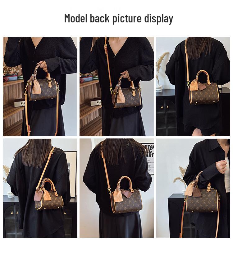 LUYIOUSHEYA Women's 2025 High-End Monogram Boston Pillow Crossbody Bag