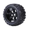4pcs Set Rubber Tyre Tires & Plastic Hubs Wheel Rims Accessories for 1 8 RC Truck Car
