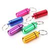Aluminum Alloy Waterproof Medicine Bottle Keychain - Portable Outdoor Pill Box