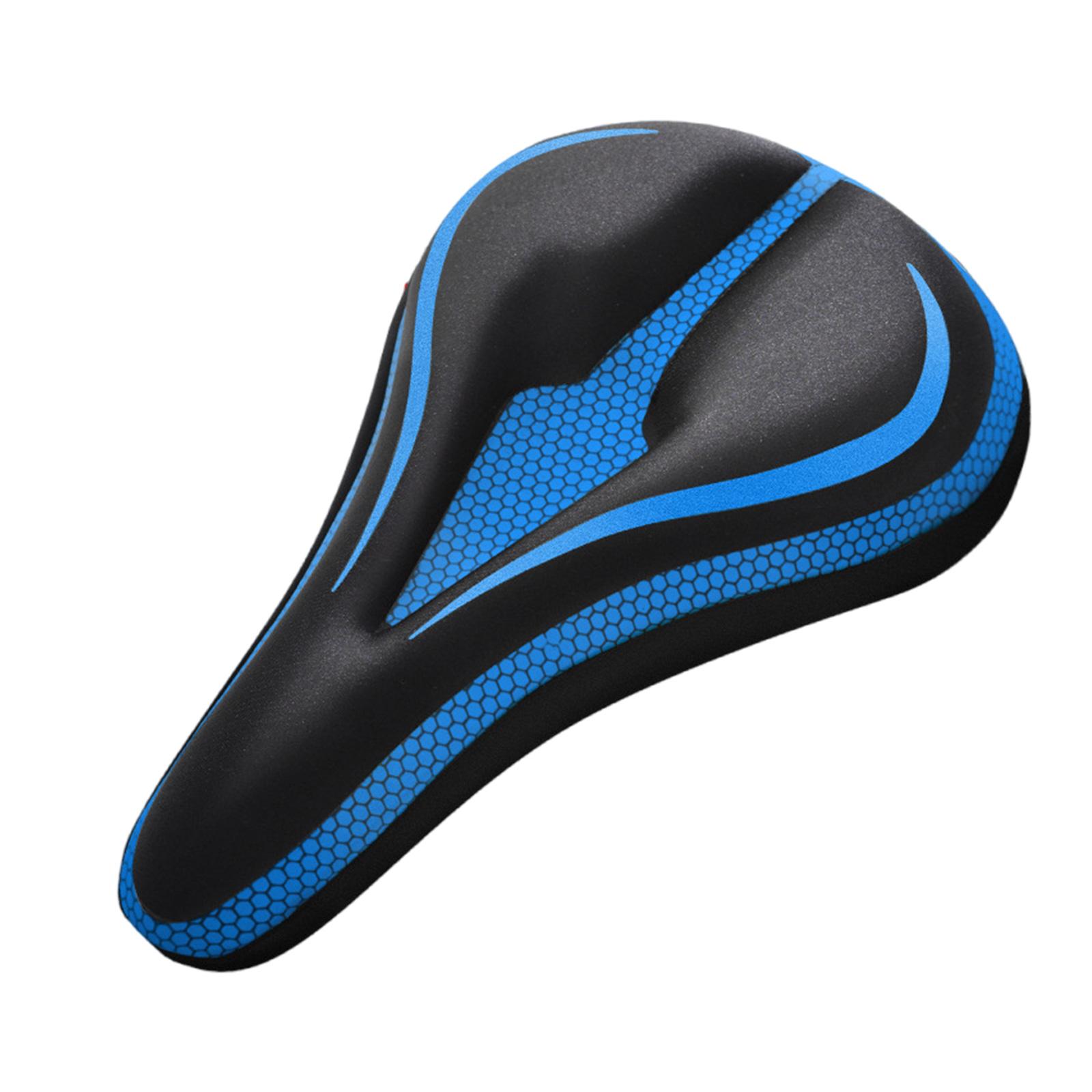 

Silicone Bicycles Seat Cover Padded Soft Seat Cushion Waterproof Cover Bicycles Saddle Cushion Covers for Mountain Bikes синий