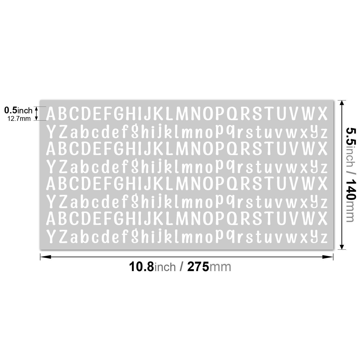 

Mini Colorful Waterproof Letter Stickers for Scrapbooking and DIY Decoration