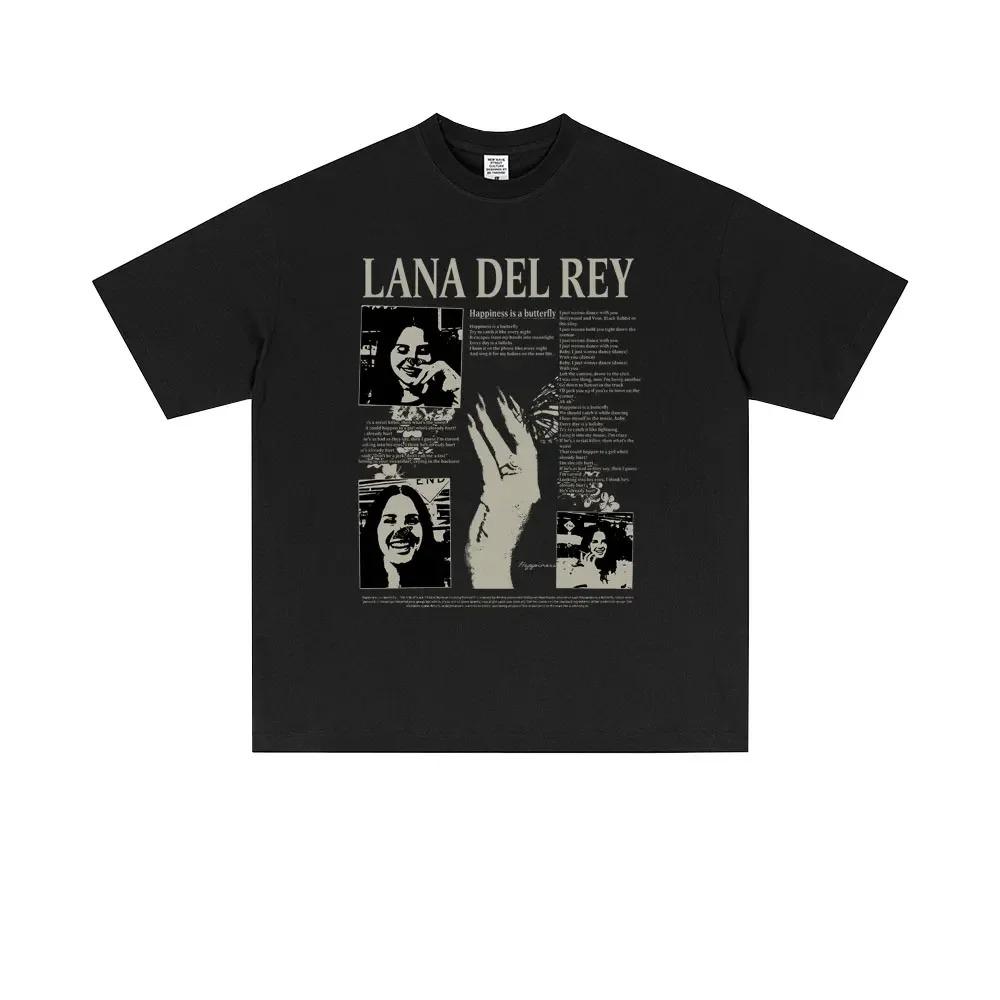 Lana Del Rey "UK & Ireland Tour 2025" Unisex Heavyweight Cotton Concert Merch Oversized Streetwear T-Shirt