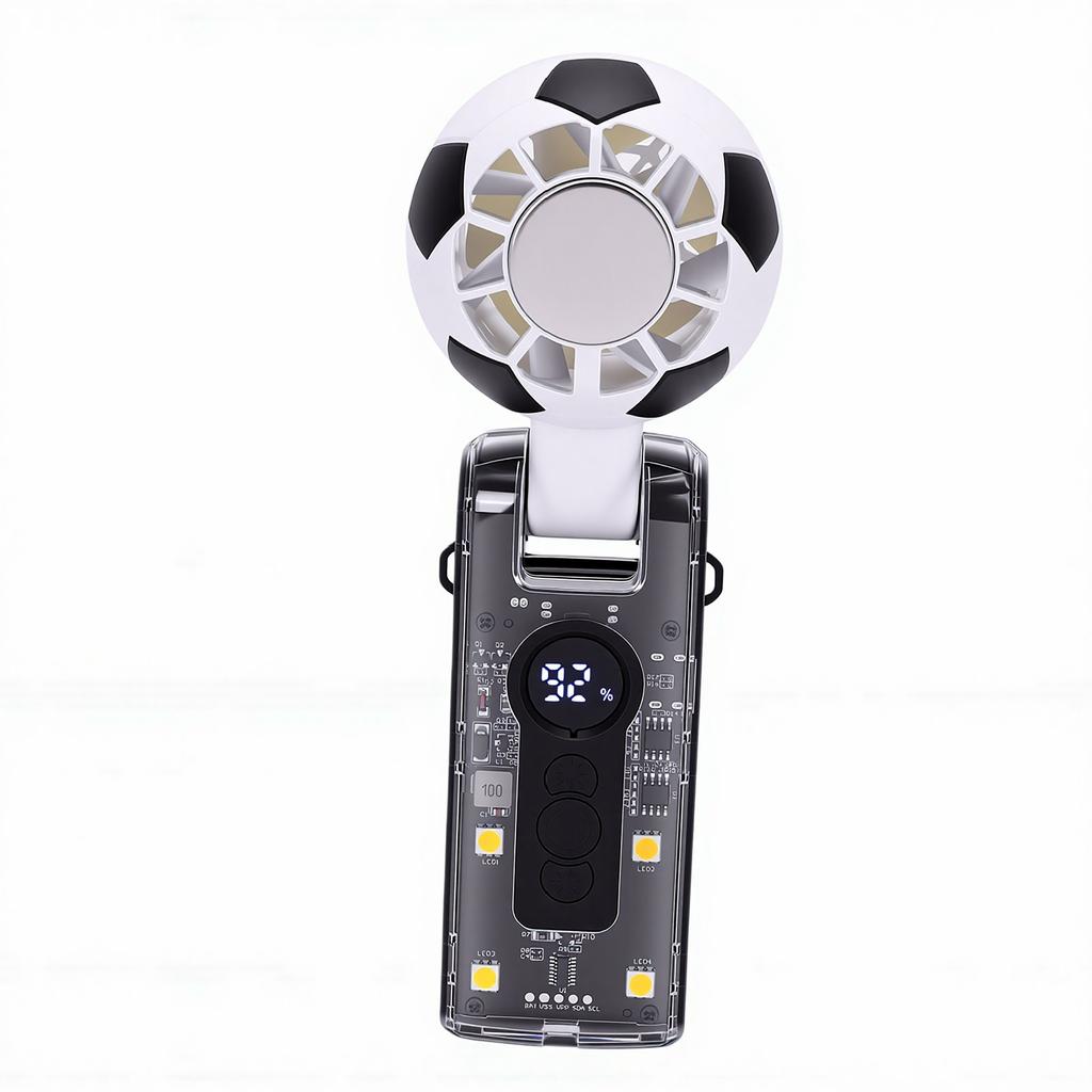 Portable Handheld Turbo Fan 100 Speed Foldable Cooling Fan 3600mAh Battery Operated for Outdoor Activities Travel