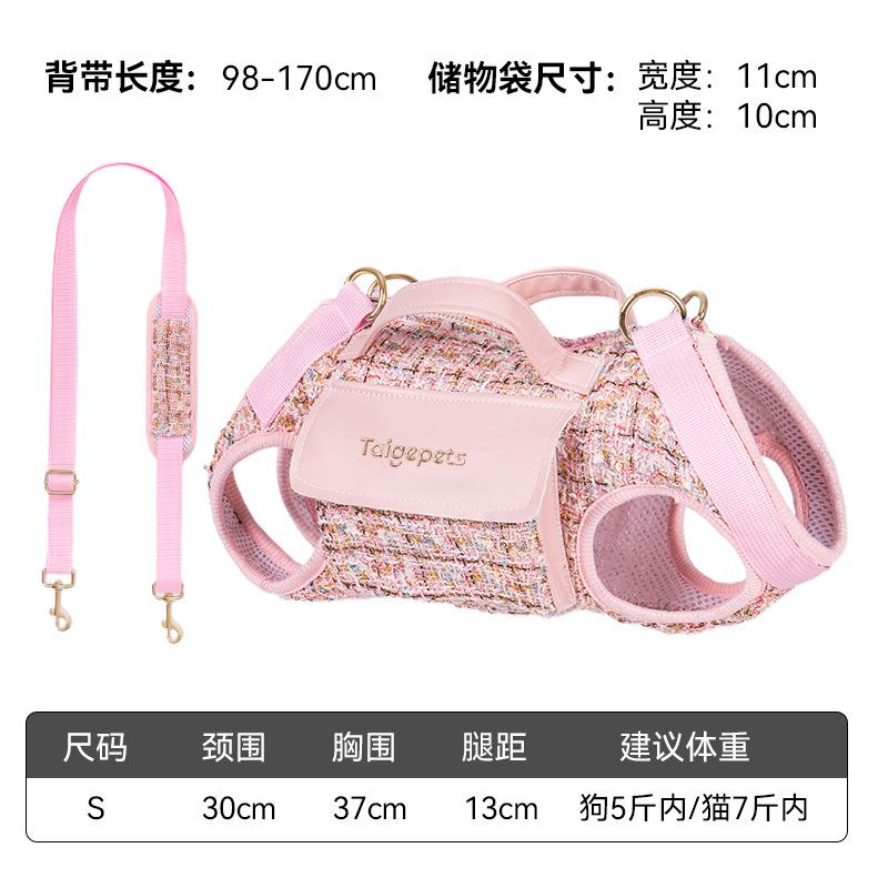 

Xiaoxiangfeng dog horizontal backpack going out cat bag pet puppy portable crossbody light shoulder going out walking dog bag