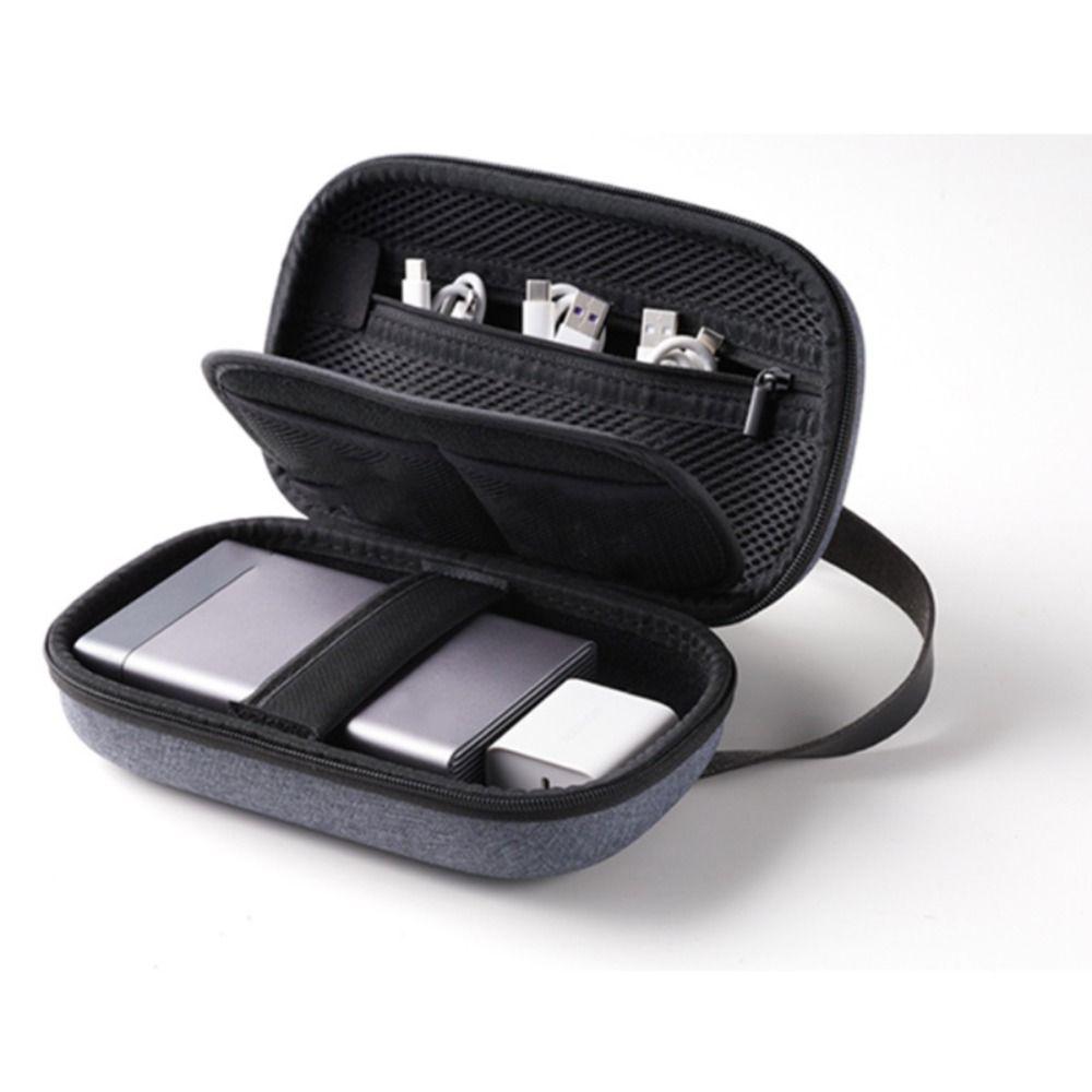 Lightweight Portable Cable Box Durable Digital Storage Pouch Travel Organizer Bag Office