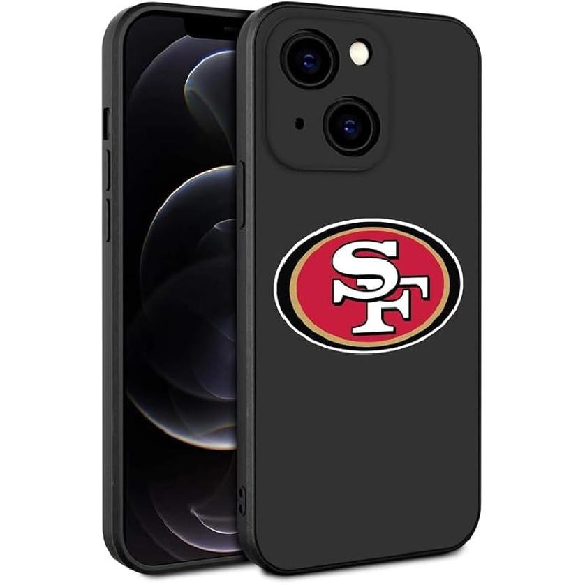 Designed for Eagles iPhone Case for 14 Soft Silicone Anti-Scratch Shockproof Phone Case Slim Thin Cover Black 4.9-14