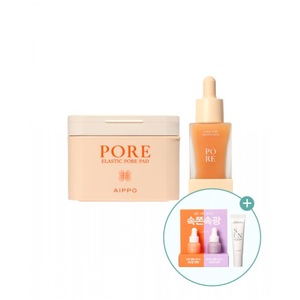 Aippo Elastic Pore Pad + Expert Pore Ampoule Mask + [free Gift] NONE