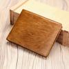 Men Faux Leather Wallet Large Capacity Bi-fold Short Wallet Vintage Minimalist Business Casual Credit Card Holder Front Pocket Wallet