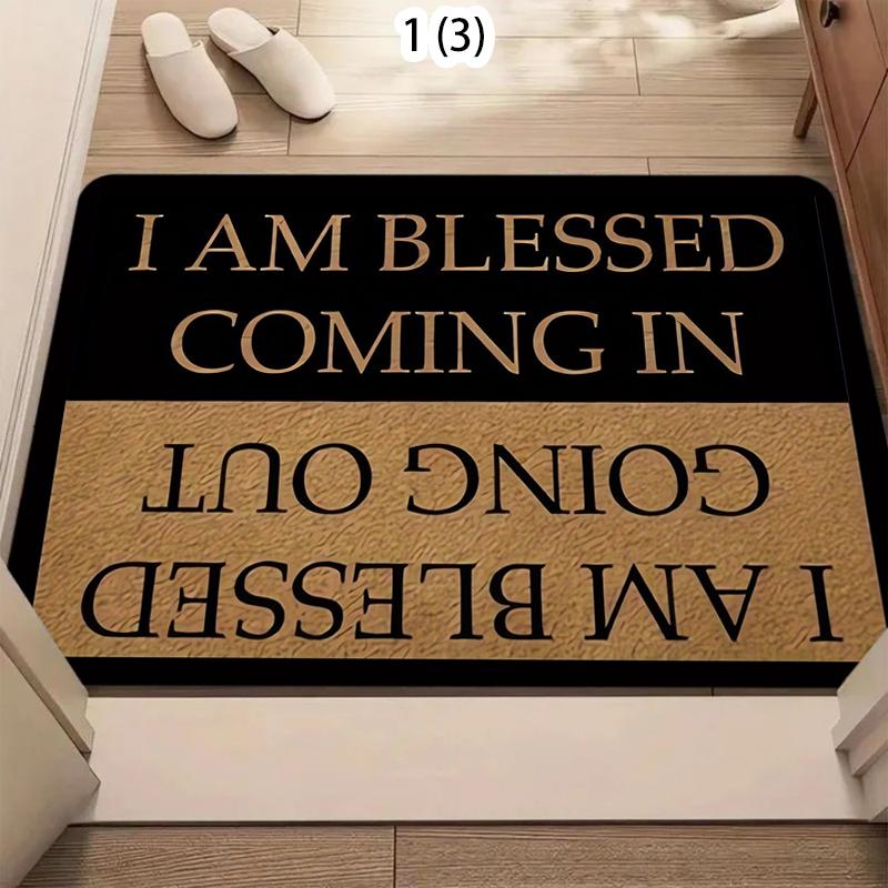 Welcome Doorstep Mat Fun Text Home Decoration Floor Mat Living Room Bedroom Entrance Farmhouse Anti Slip Door Mat