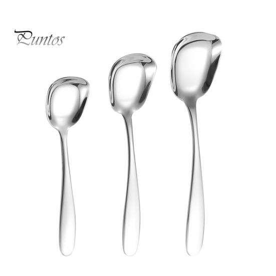 Linguriță cu cap pătrat, suprafață lustruită, rezistentă la coroziune, din oțel inoxidabil, lingură pentru amestecare Instrument de bucătărie