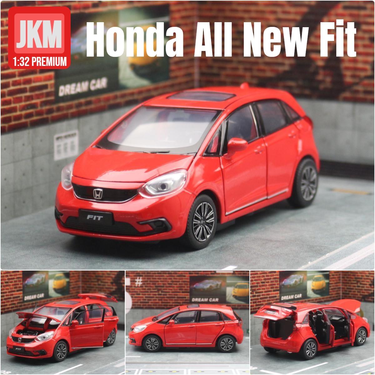 

1/32 Honda FIT JAZZ SUV Sport Toy Car JKM Diecast Miniature Model Doors Openable Sound & Light Collection Gift For Boy Boys Kid