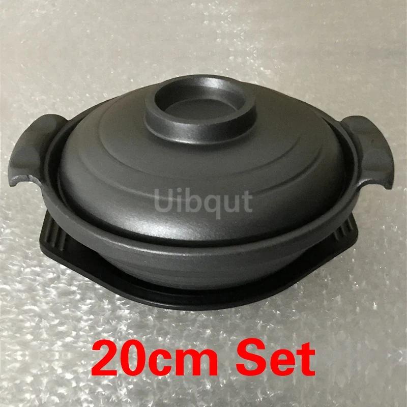Geschmortes Hähnchen im Topf Reis und Auberginen Topf Kleiner Pfannenreis Japanische und Koreanische Küche Schmortopf Aluminiumlegierung Sandtöpfe