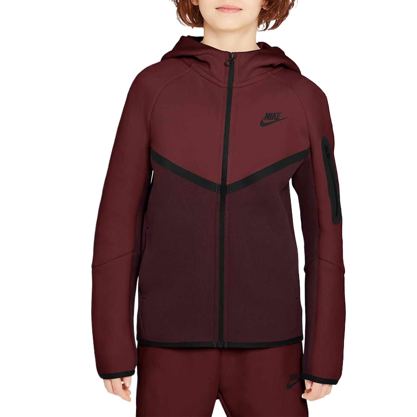 

Nike Sportswear Tech Fleece Hooded Zip-Up Long Sleeve Kids jackets HV5867-653 XS