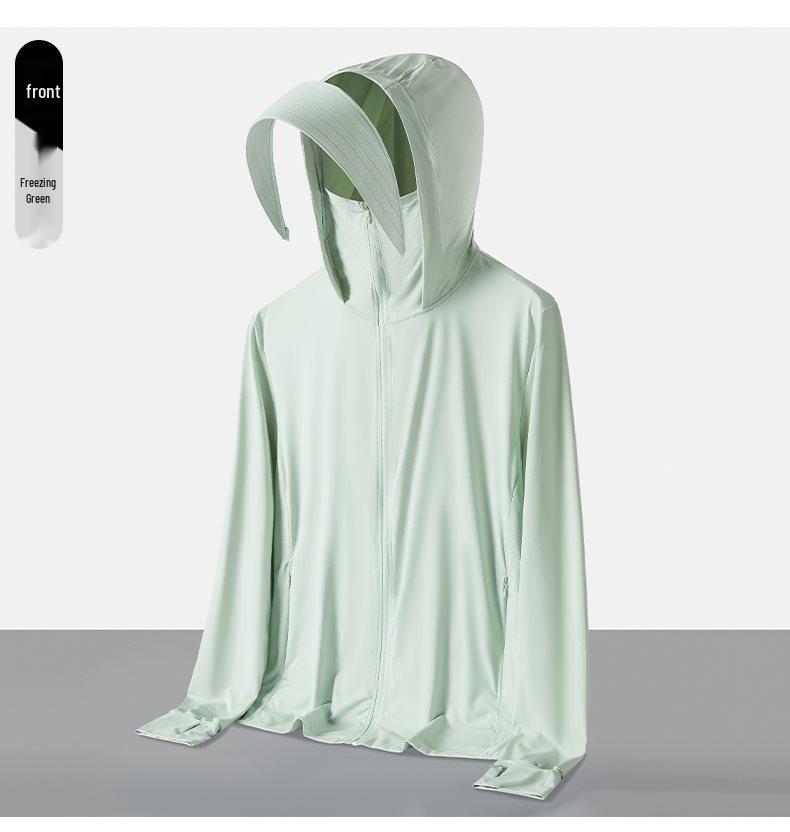 Abbigliamento con Protezione Solare UPF 100+ in Seta di Ghiaccio per Uomo e Donna - Leggero, Traspirante, Abbigliamento Estivo da Esterno, Anti-UV