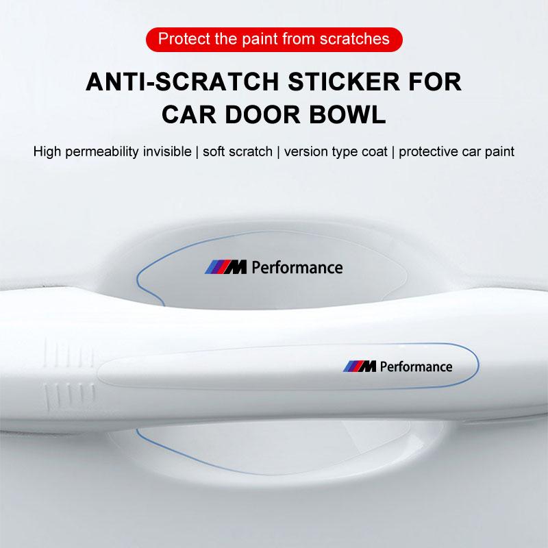 8 st Genomskinliga Skyddsklistmärken för Dörrhandtagsskål för BMW M E34 E36 E60 E90 E46 E39 E70 F10 F20 F30 X5 X6 X1 M3 M5 M6 E71 F01 F02