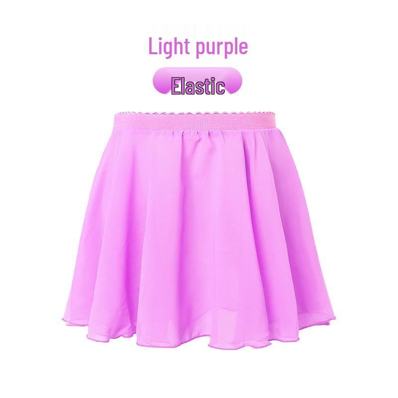 Mädchen Chiffon Elastischer Tanzrock – Leichte Übungskleidung