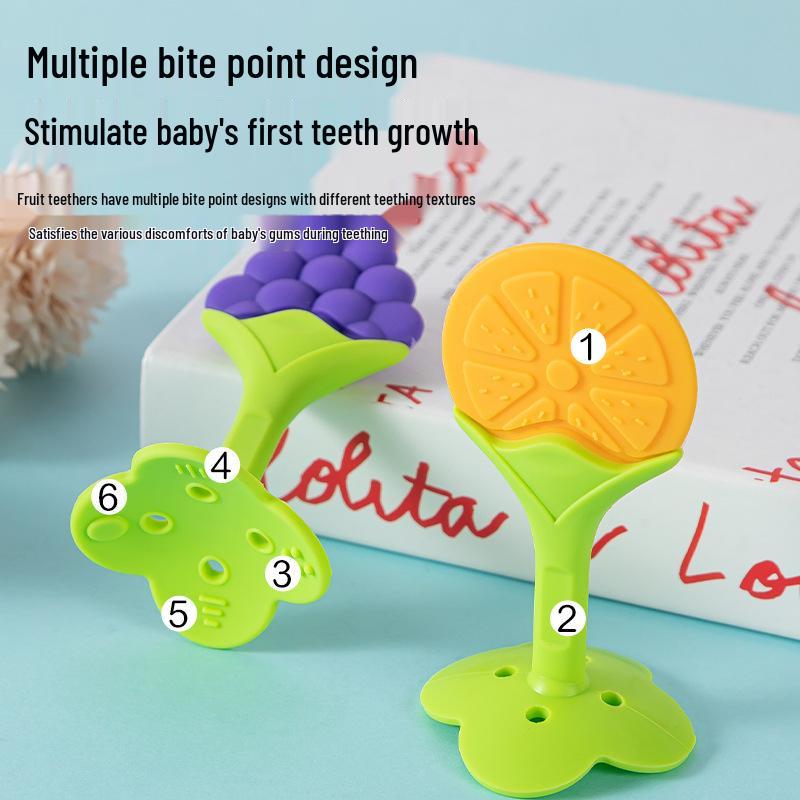 3D Fruit Silicone Baby Teething Stick 