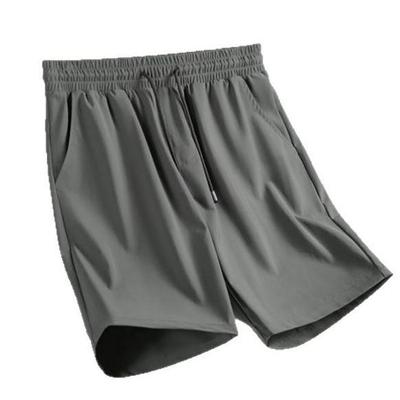 American Workwear Men's Quick-Dry Ice Silk Beach Shorts: Summer Casual Trend.