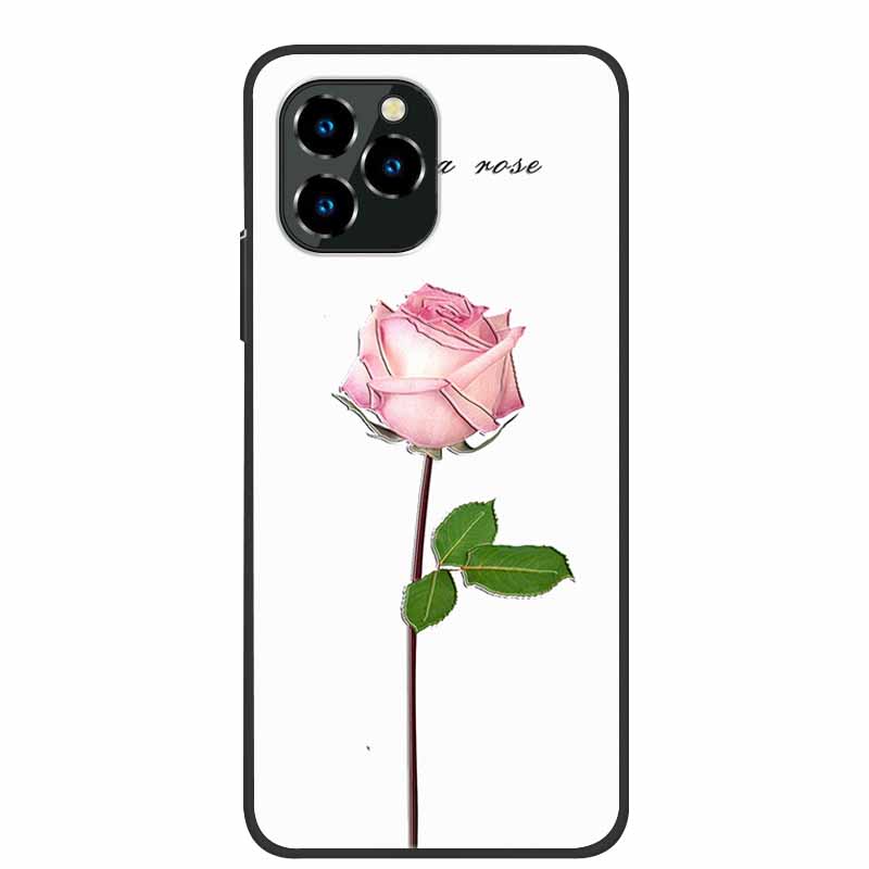 For Oukitel C21 Pro Case Luxury 3D Blossom Emboss Silicone Phone Case For C21pro Shockproof Coque Relief Flowers Funda Capa
