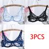 Europe and The United States Thin Single-layer Sexy Bra Full Lace Steel Ring Cottonless Bra Adjustable Big Yards Bra