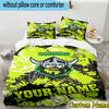 3pcs Custom Name Raiders Team Spirit Bedding Set Includes 1 Duvet Cover & 2 Pillowcases for All Seasons Dormitory Home Decor Christmas gifts