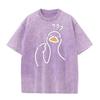 A Goose Full Of Doubts Graphic T-Shirt Summer O-Neck Short Sleeve Tee Retro Loose Casual Tops