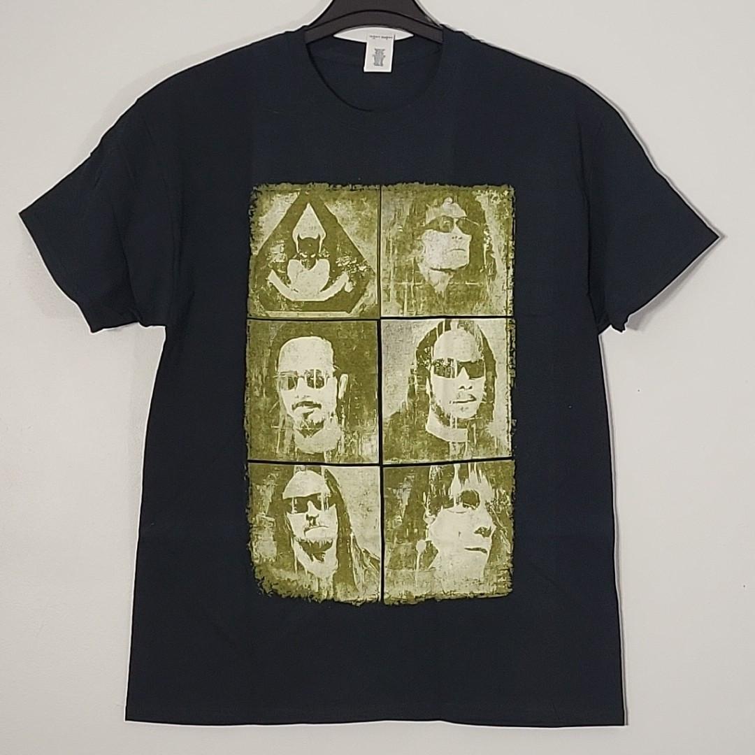 OVERKILL Faces L LARGE Official T-Shirt Black Mens Band Logo Unisex T-Shirt S