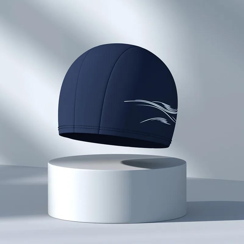 Swimming Caps for Men Women Elastic Nylon Ear Protection Long Hair Swimming Pool Hat Waterproof Bathing Caps Swim Accessories