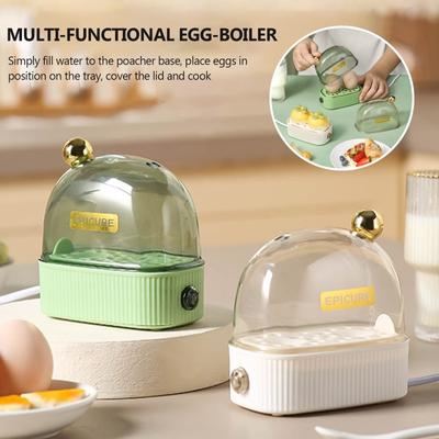 120W Electric Egg Boiler Automatic Steamer Mini Breakfast Machine Egg Cookers 2 Eggs Portable Steamer Automatic Power Off 220V