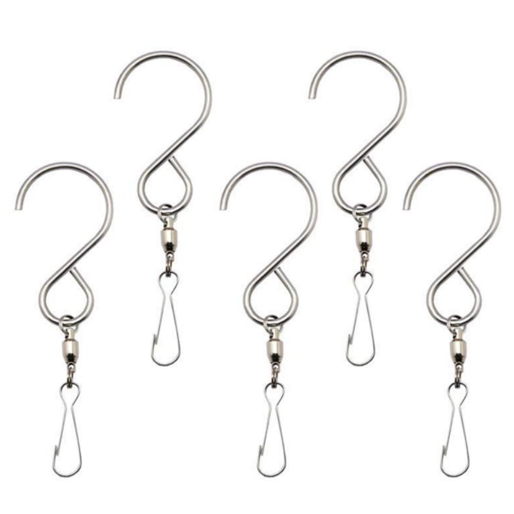 

10pcs 360 Degree Rotating Swivel Hooks Hanging S Hooks Creative Party 10pcs