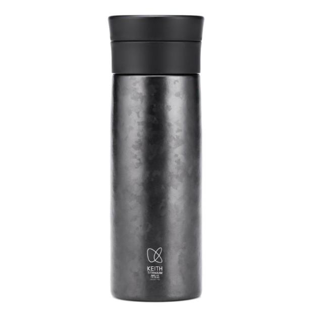 2025 High Quality Insulated 380ml Titanium Cup Hot Water Bottle Hot Selling Vacuum Flask & Thermos for Drinking чёрный