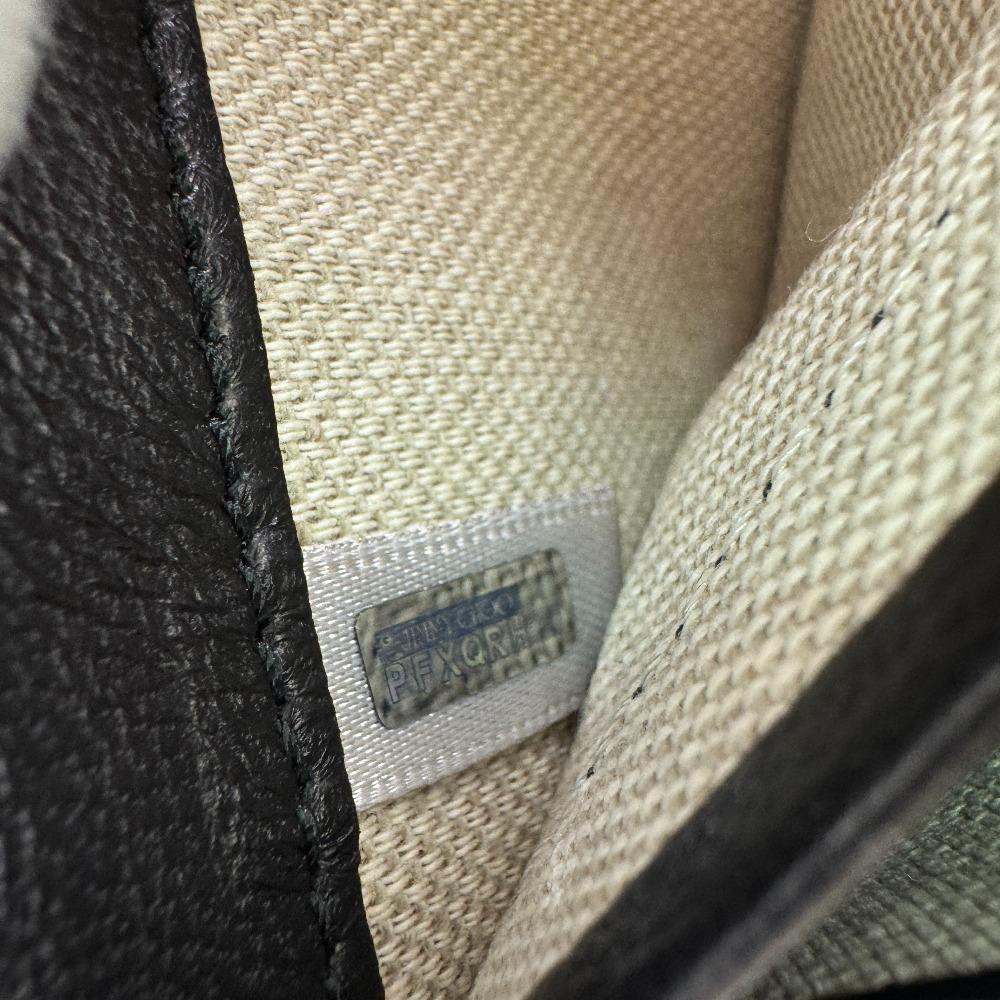 Jimmy Choo Round Zip Patent Leather Purse Black Patent Leather Women Used