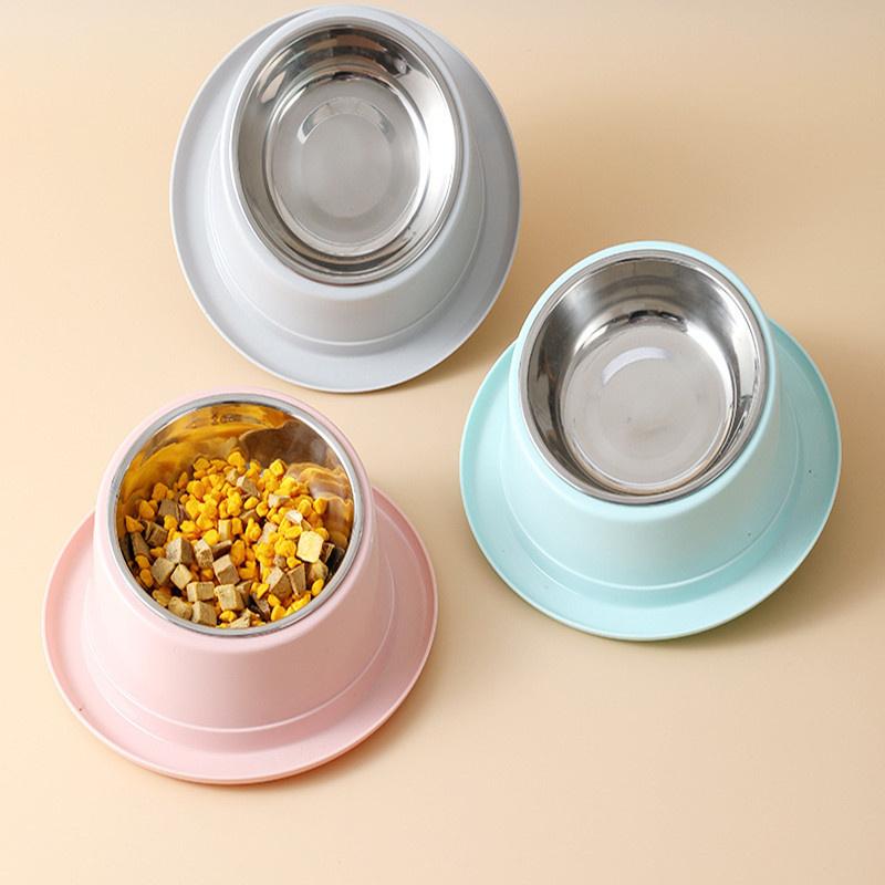 Colorful Macaron Tilted Ant-proof Cat Bowl Healthy And Slip-resistant Pet Dish