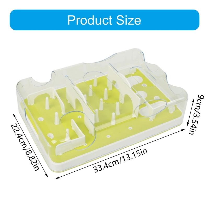 Interactive Cats Puzzle Feeder Toy Adjustable Difficulty Level Slow Eating Maze Mental Stimulation Training For Indoor Kitten