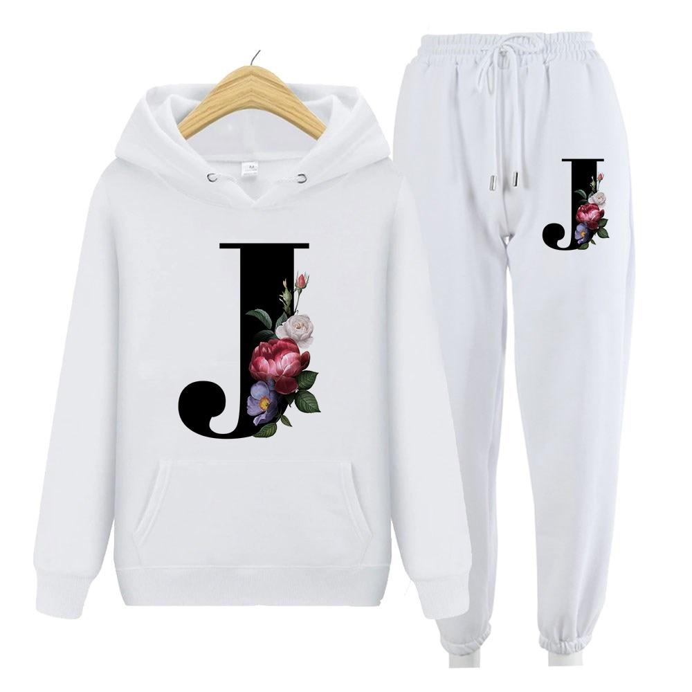Women Sweatshirt Long Sleeve Hoodies Harajuku Hoodie Vintage Letters Print Sweatshirts Two Piece Sets Hoodies