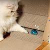 Cat Corrugated Scratcher Board Scratch Resistant Scratching with Ball Mat for Kitten Large Cats